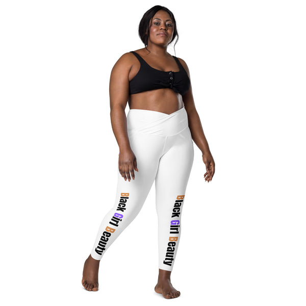 Crossover leggings with pockets