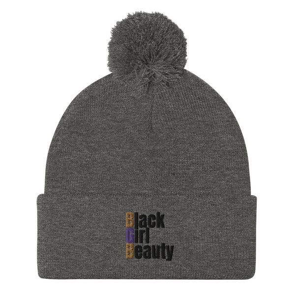 Grey Pom-Pom Beanie