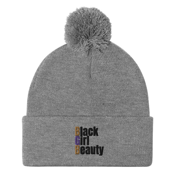 Grey Pom-Pom Beanie