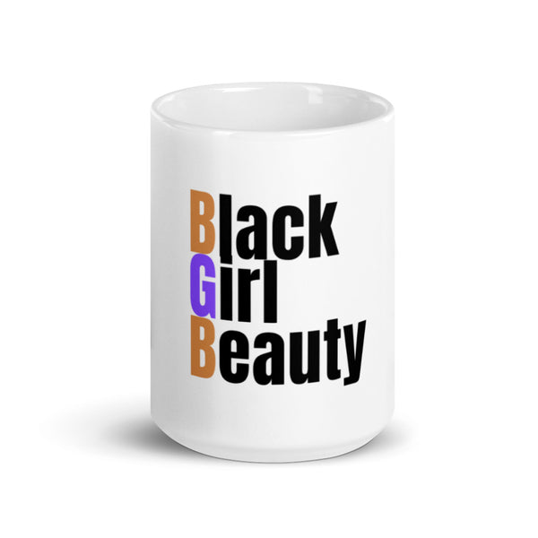 White glossy mug