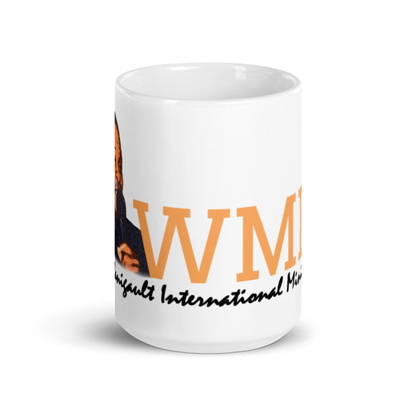 WMIM White glossy mug