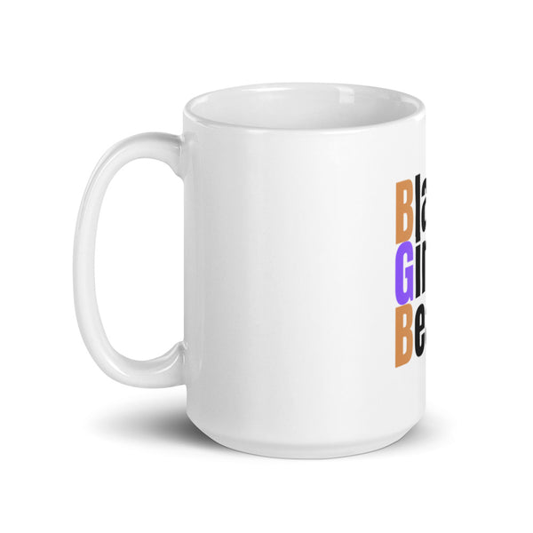 White glossy mug