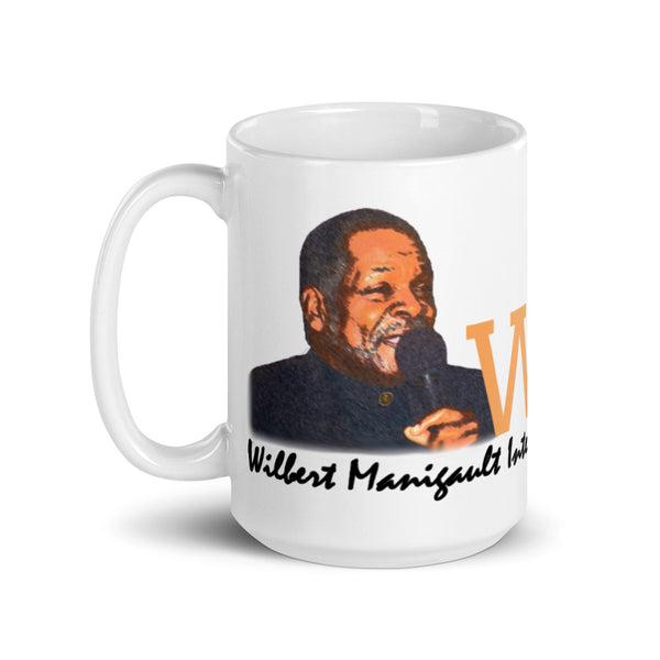 WMIM White glossy mug